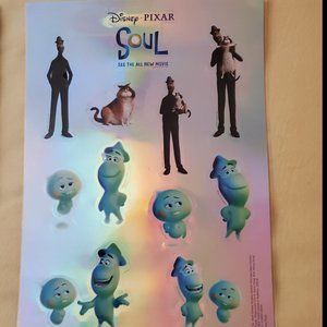 Soul Pixar Movie Stickers and Makeup Bag